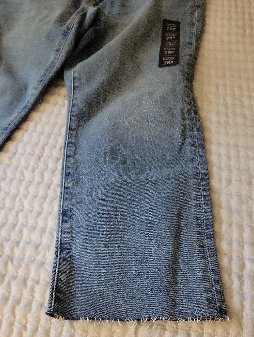 J. Crew Factory Essential Straight Light Wash Jeans - Light Blue - Picture 3 of 4
